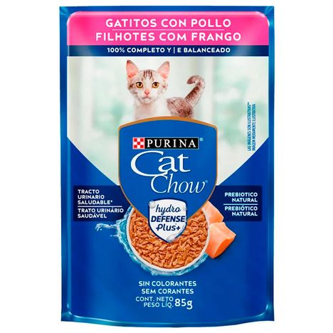 Ração Úmida Sachê Cat Chow para Gatos Filhotes Sabor Frango 85g Ração Úmida Sachê Cat Chow para Gatos Filhotes Sabor Frango 85g