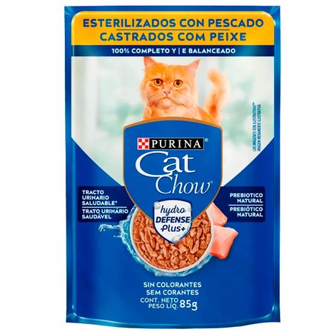 Ração Úmida Sachê Cat Chow para Gatos Castrados Sabor Peixe 85g Ração Úmida Sachê Cat Chow para Gatos Castrados Sabor Peixe 85g