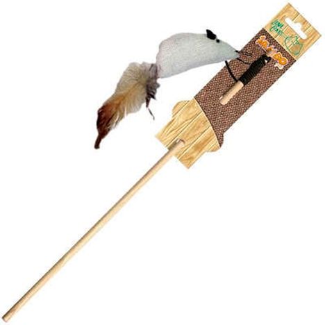 Brinquedo Vara com Rato Natural - Jambo Brinquedo Vara com Rato Natural - Jambo