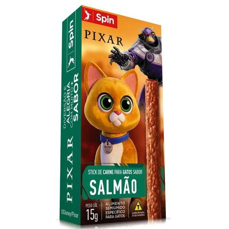 Stick Spin Pet Lightyear para Gatos Sabor Salmão - 15g