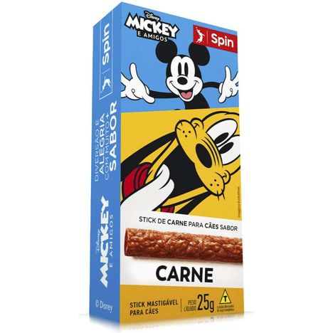 Stick Spin Pet Mickey para Cães Sabor Carne - 25g