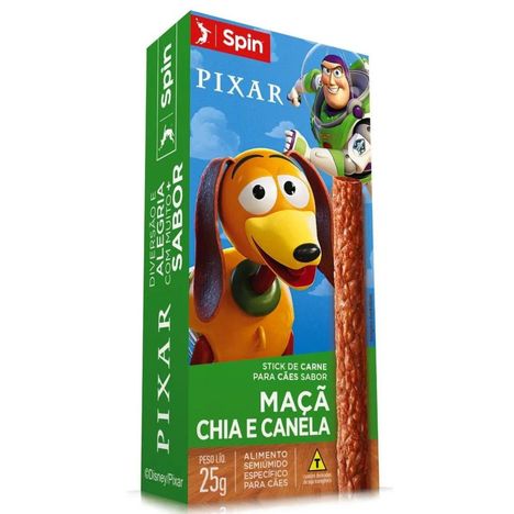 Stick Spin Pet Toy Story para Cães Sabor Maça, Chia e Canela - 25g