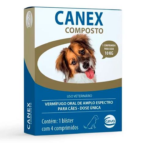 Vermifugo Canex Composto para Cães 10kg