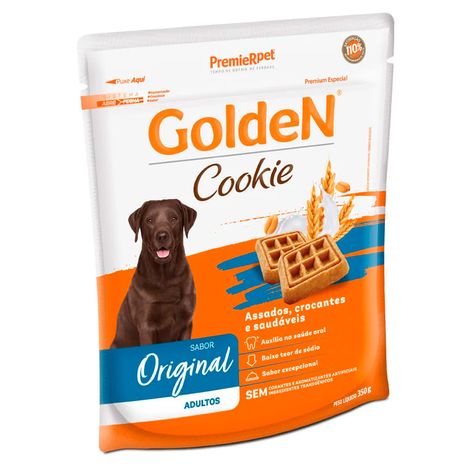 Biscoito Golden Cookie para Cães Adultos Sabor Original 350g Biscoito Golden Cookie para Cães Adultos Sabor Original 350g