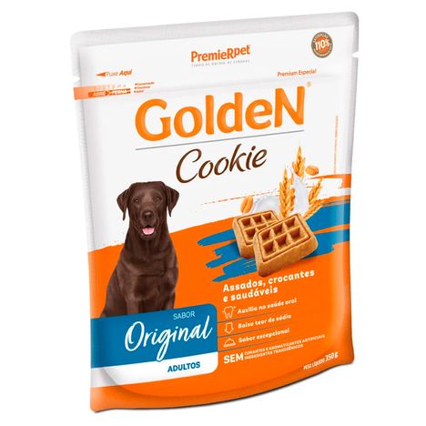 Biscoito Golden Cookie para Cães Adultos Sabor Original 350g