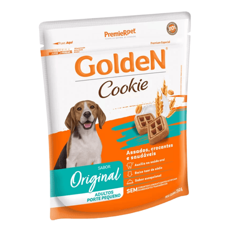 Biscoito Golden Cookie para Cães Adultos MB Sabor Original 350g