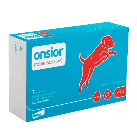 Anti-inflamatório Onsior para Cães 40mg - 7 Comprimidos