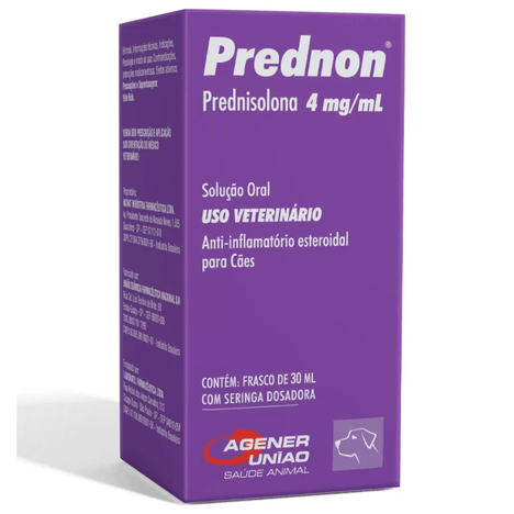 Anti-inflamatório Agener União Prednon 4 mg/ml para Cães 30 ml