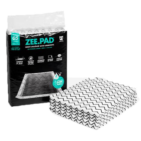 Tapete higiênico para cachorros Zee.Pad Preto - 5 Unidades Tapete higiênico para cachorros Zee.Pad Preto - 5 Unidades