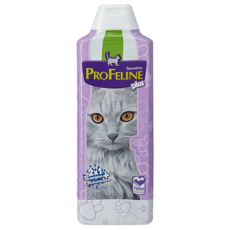 Shampoo 2 em 1 Pró Feline Plus para Gatos - 700ml Shampoo 2 em 1 Pró Feline Plus para Gatos - 700ml