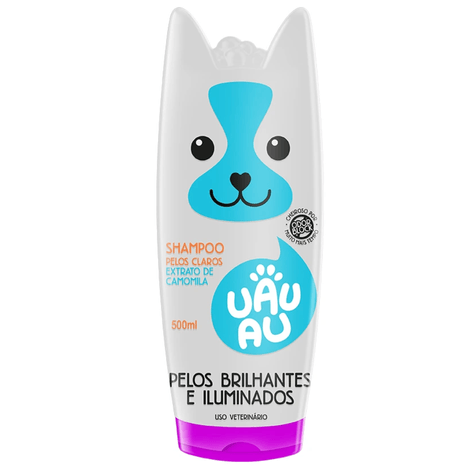 Shampoo UAU-AU para Pelos Claros Extrato de Camomila 500ml Shampoo UAU-AU para Pelos Claros Extrato de Camomila 500ml