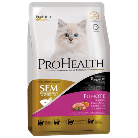 Ração ProHealth para Gatos Filhotes Sabor Frango, Erva-Doce e Abóbora 5kg