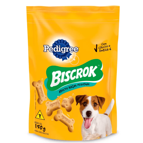 Biscoito Pedigree Biscrok Mini para Cães Adultos de Raças Pequenas 150gr