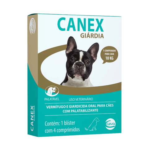 Canex Giárdia Ceva 4 Comprimidos Canex Giárdia Ceva 4 Comprimidos