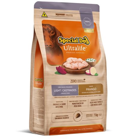 Ração Special Dog Ultralife Light para Cães de Raças Pequenas Castrados Sabor Frango e Arroz 1 kg Ração Special Dog Ultralife Light para Cães de Raças Pequenas Castrados Sabor Frango e Arroz 1 kg