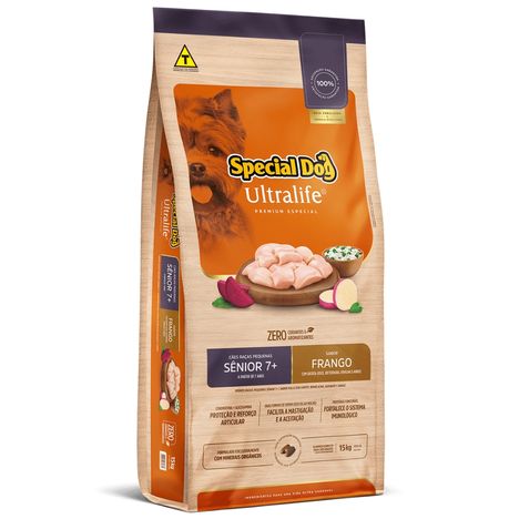 Ração Special Dog Ultralife Sênior para Cães de Raças Pequenas Sabor Frango e Arroz 15 kg Ração Special Dog Ultralife Sênior para Cães de Raças Pequenas Sabor Frango e Arroz 15 kg