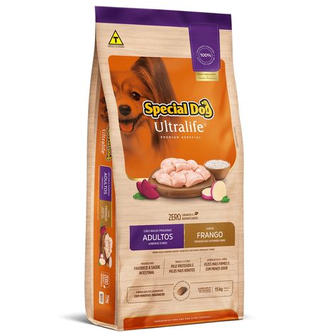 Ração Special Dog Ultralife para Cães Adultos Raças Pequenas Sabor Frango e Arroz 15 kg Ração Special Dog Ultralife para Cães Adultos Raças Pequenas Sabor Frango e Arroz 15 kg