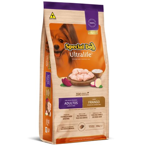 Ração Special Dog Ultralife para Cães Adultos Raças Pequenas Sabor Frango e Arroz 20 kg Ração Special Dog Ultralife para Cães Adultos Raças Pequenas Sabor Frango e Arroz 20 kg