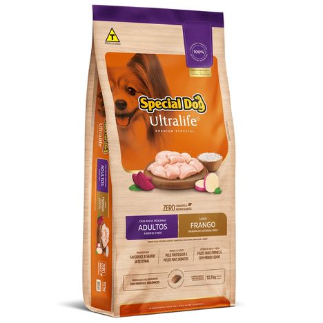 Ração Special Dog Ultralife Cães Adultos de Raças Pequenas Sabor Frango e Arroz 10,1 kg Ração Special Dog Ultralife Cães Adultos de Raças Pequenas Sabor Frango e Arroz 10,1 kg