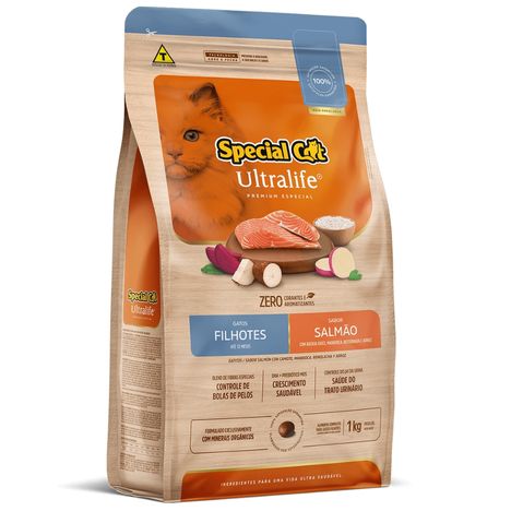 Ração Special Cat Ultralife Salmão Gatos Filhotes 1 kg Ração Special Cat Ultralife Salmão Gatos Filhotes 1 kg