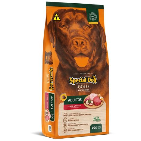 Ração Special Dog Gold Premium Especial Frango e Carne para Cães Adultos 20KG