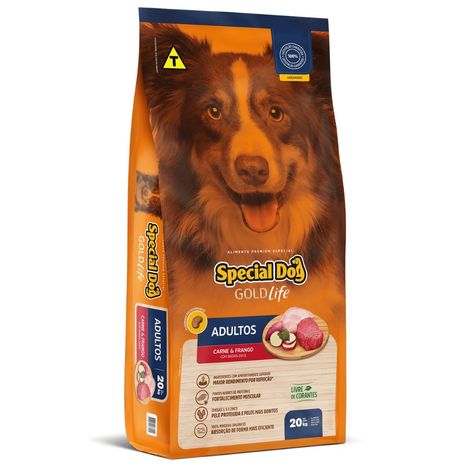 Ração Special Dog Gold Life Carne e Frango para Cães Adultos 20 kg Ração Special Dog Gold Life Carne e Frango para Cães Adultos 20 kg