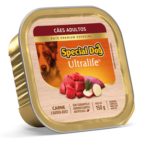 Ração Úmida Special Dog Patê Carne para Cães Adultos 150GR