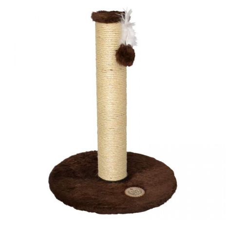 Arranhador Pelúcia e Sisal Marrom - G
