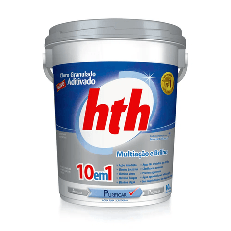 Cloro Aditivado HTH Purificador 10 em 1 Mineral Brilliance 10kg Cloro Aditivado HTH Purificador 10 em 1 Mineral Brilliance 10kg