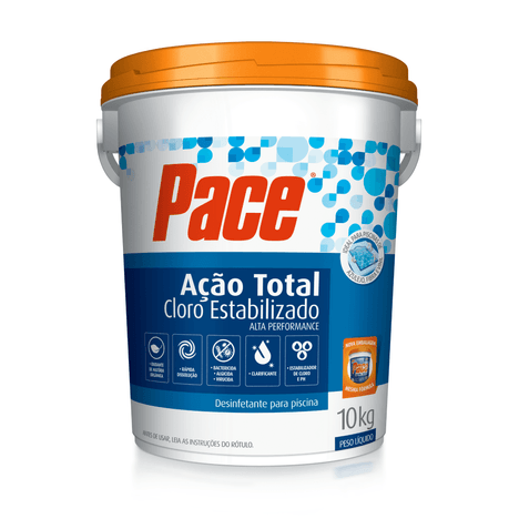 Cloro HTH Pace Ação Total para Piscinas 10kg Cloro HTH Pace Ação Total para Piscinas 10kg