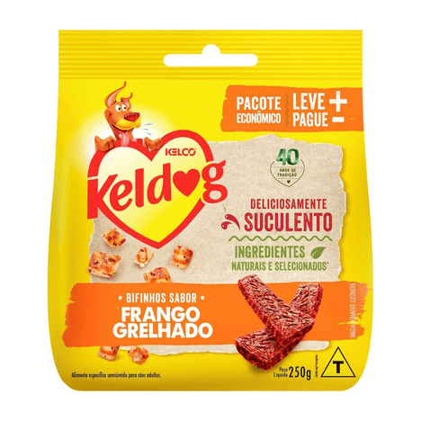 Bifinho Keldog para Cães Sabor Frango Grelhado 250g Bifinho Keldog para Cães Sabor Frango Grelhado 250g