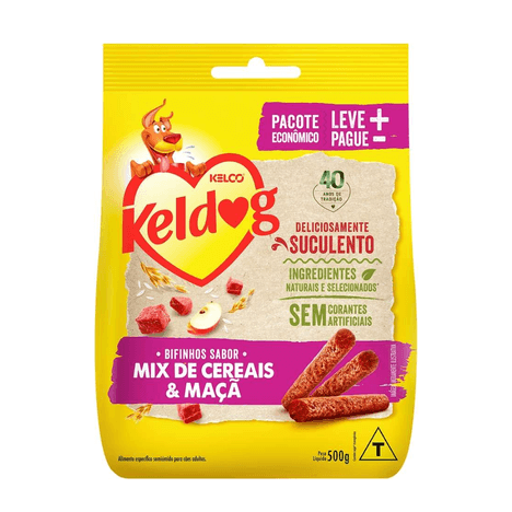 Bifinho Keldog para Cães Sabor Mix de Cereais e Maçã 500gr Bifinho Keldog para Cães Sabor Mix de Cereais e Maçã 500gr