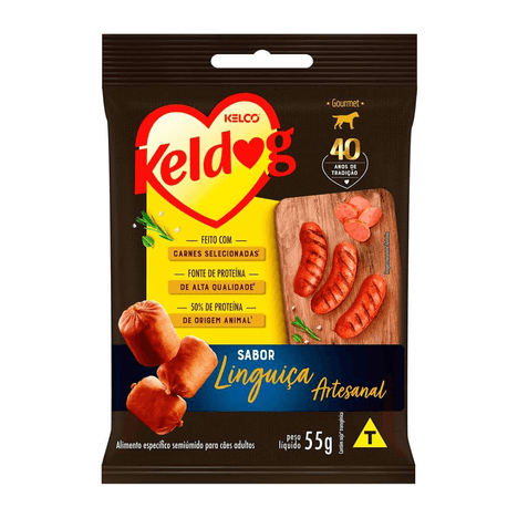 Bifinho Keldog para Cães Linguiça Artesanal 55gr Bifinho Keldog para Cães Linguiça Artesanal 55gr