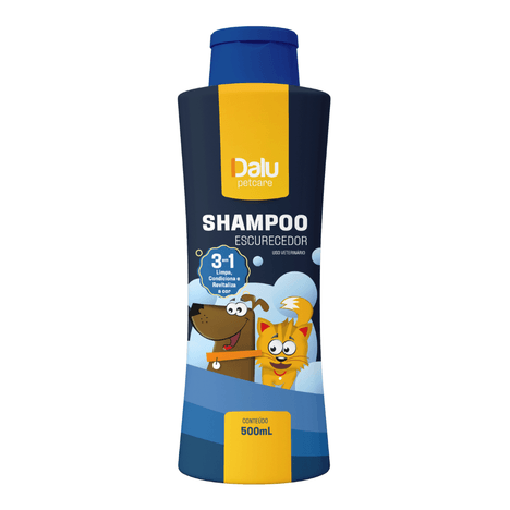 Shampoo Dalu Escurecedor 3 em 1 para Cães e Gatos 500ml Shampoo Dalu Escurecedor 3 em 1 para Cães e Gatos 500ml
