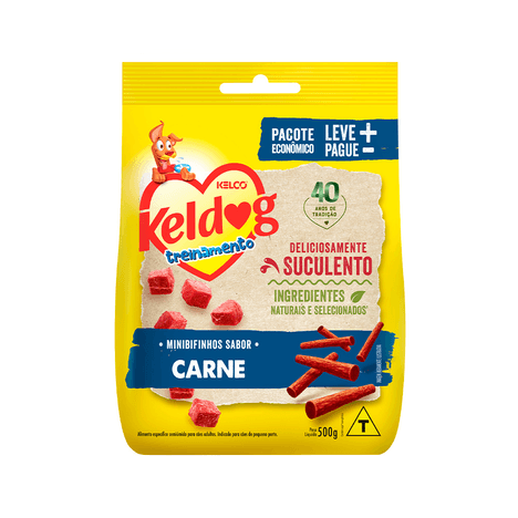 Mini Bifinho Keldog Treinamento para Cães Adultos Sabor Carne 500gr Mini Bifinho Keldog Treinamento para Cães Adultos Sabor Carne 500gr