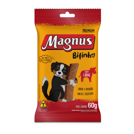 Bifinho Magnus Cães Adultos Sabor Carne 60g Bifinho Magnus Cães Adultos Sabor Carne 60g