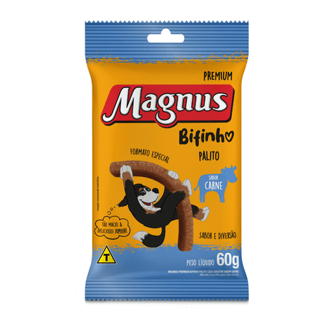 Bifinho Magnus Palitos para Cães Adultos Sabor Carne 600gr