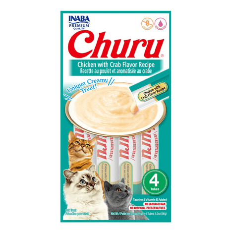 Purê Churu Sabor Frango e Caranguejo para Gatos 56g Purê Churu Sabor Frango e Caranguejo para Gatos 56g