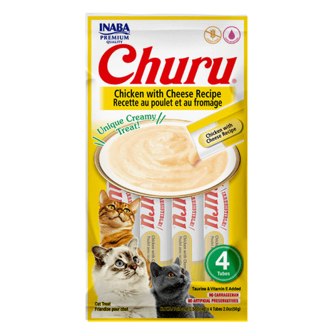 Purê Churu Galinha com Queijo para Gatos 56g Purê Churu Galinha com Queijo para Gatos 56g