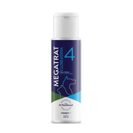 Shampoo Antisséptico Centagro Megatrat Clorexidina 250ml