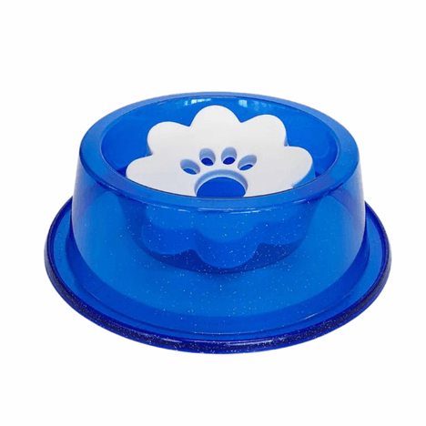 Bebedouro Azul  com Glitter para Pelos Longos com 1000ml Bebedouro Azul  com Glitter para Pelos Longos com 1000ml