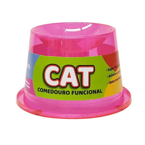 Comedouro Alto Cat Antiformiga Rosa com Glitter 250ml Comedouro Alto Cat Antiformiga Rosa com Glitter 250ml