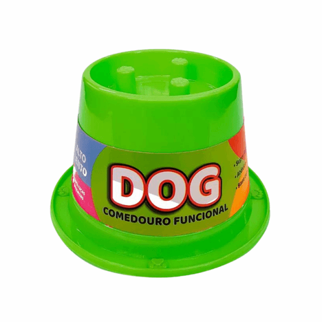 Comedouro Funcional Lento Antiformiga Verde Neon 250ml Comedouro Funcional Lento Antiformiga Verde Neon 250ml