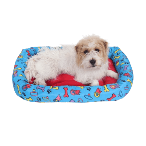 Cama Happy Dog Azul M Pickorruchos