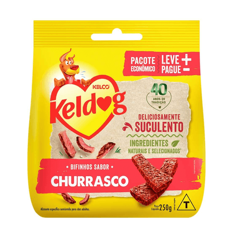 Bifinho Keldog para Cães Sabor Churrasco 250gr Bifinho Keldog para Cães Sabor Churrasco 250gr