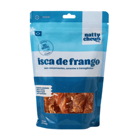 Sassami de Frango Desidratado 80gr - Isca de Frango Natty Chews