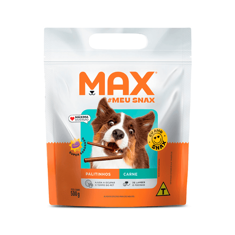 Max Snack Palitinhos Sabor Carne para Cães Adultos 500gr