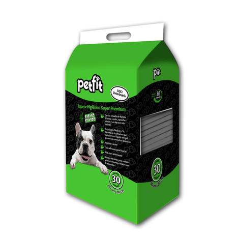Tapete Higiênico PetFit com Carvão Ativado de Bambu 60x80cm com 30 unidades Tapete Higiênico PetFit com Carvão Ativado de Bambu 60x80cm com 30 unidades