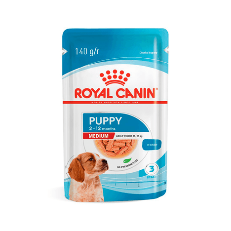 Ração Úmida Royal Canin para Cães Filhotes de Porte Médio 140gr