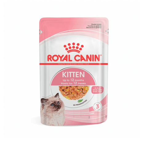 Ração Úmida Royal Canin Jelly Kitten para Gatos Filhotes de Até 12 Meses 85gr